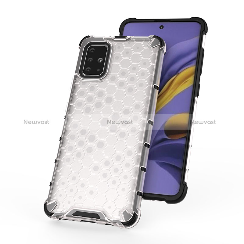 Silicone Transparent Frame Case Cover 360 Degrees AM2 for Samsung Galaxy M40S