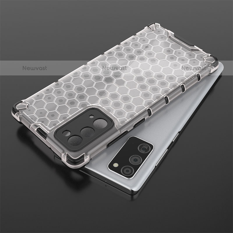 Silicone Transparent Frame Case Cover 360 Degrees AM2 for Samsung Galaxy Note 20 5G