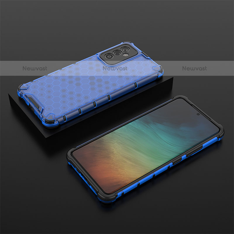 Silicone Transparent Frame Case Cover 360 Degrees AM2 for Samsung Galaxy Quantum2 5G