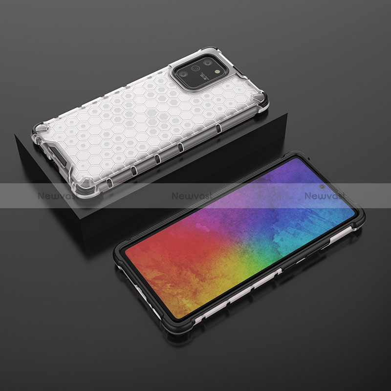 Silicone Transparent Frame Case Cover 360 Degrees AM2 for Samsung Galaxy S10 Lite