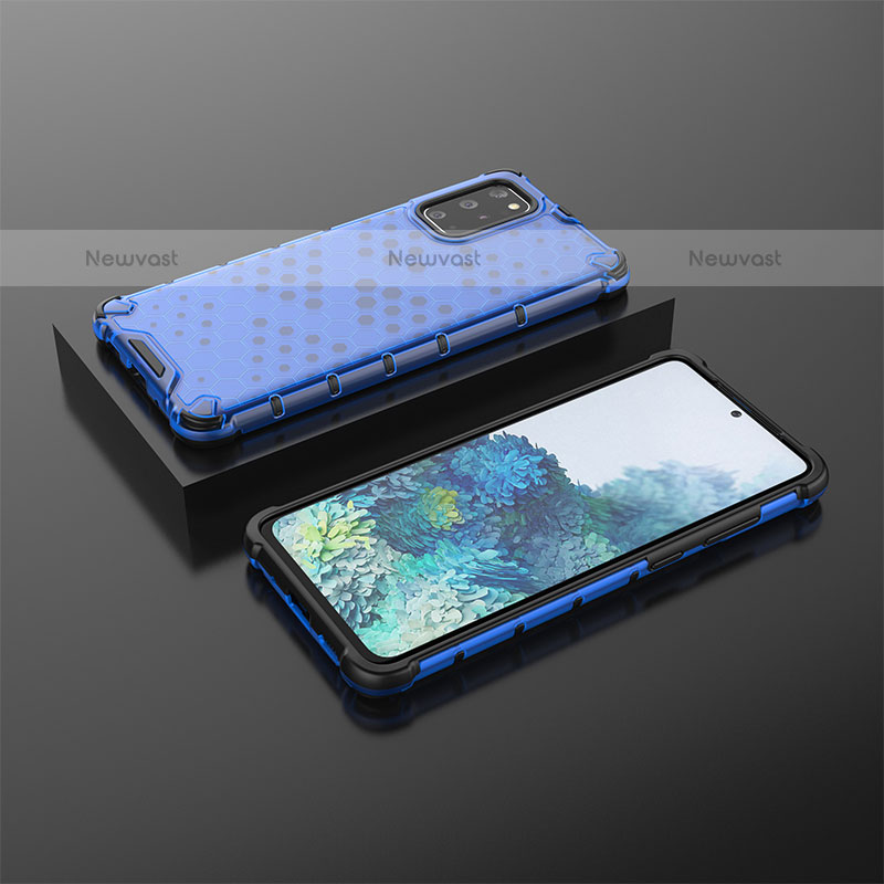 Silicone Transparent Frame Case Cover 360 Degrees AM2 for Samsung Galaxy S20 Plus 5G