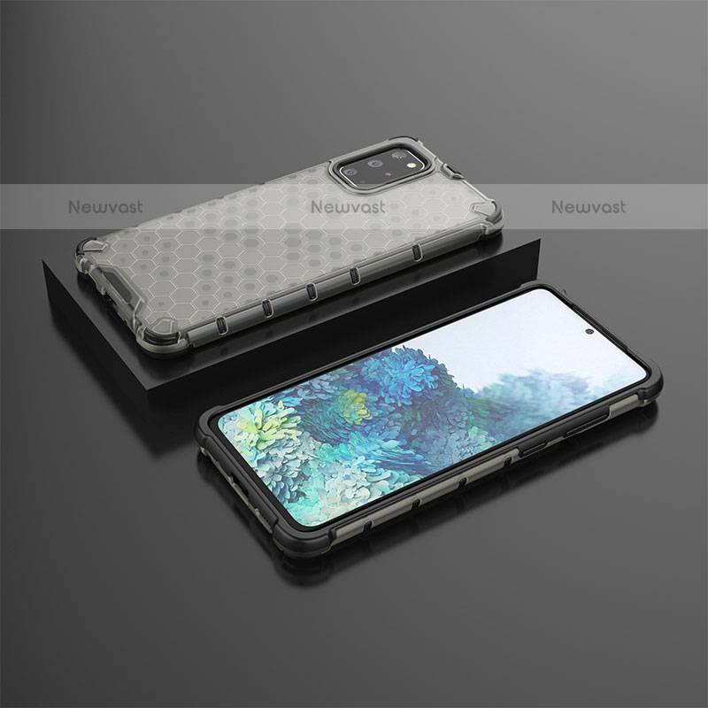 Silicone Transparent Frame Case Cover 360 Degrees AM2 for Samsung Galaxy S20 Plus 5G