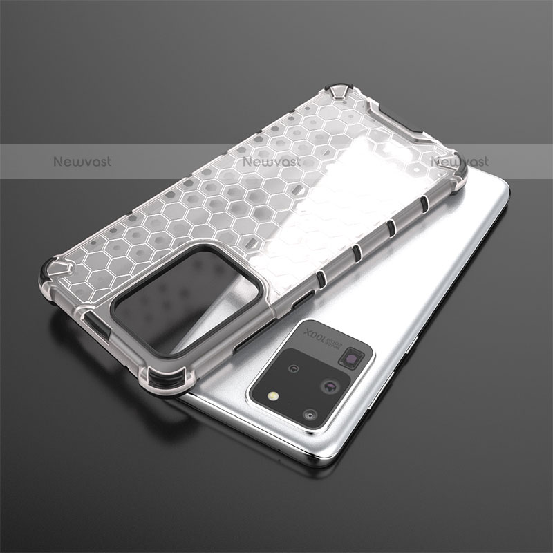 Silicone Transparent Frame Case Cover 360 Degrees AM2 for Samsung Galaxy S20 Ultra