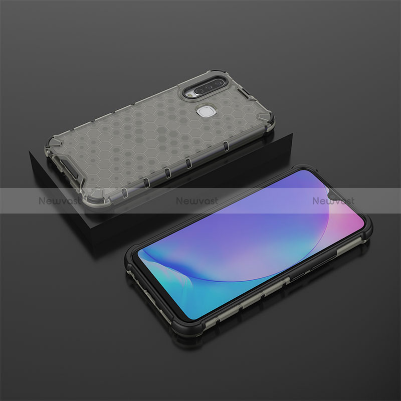 Silicone Transparent Frame Case Cover 360 Degrees AM2 for Vivo Y11