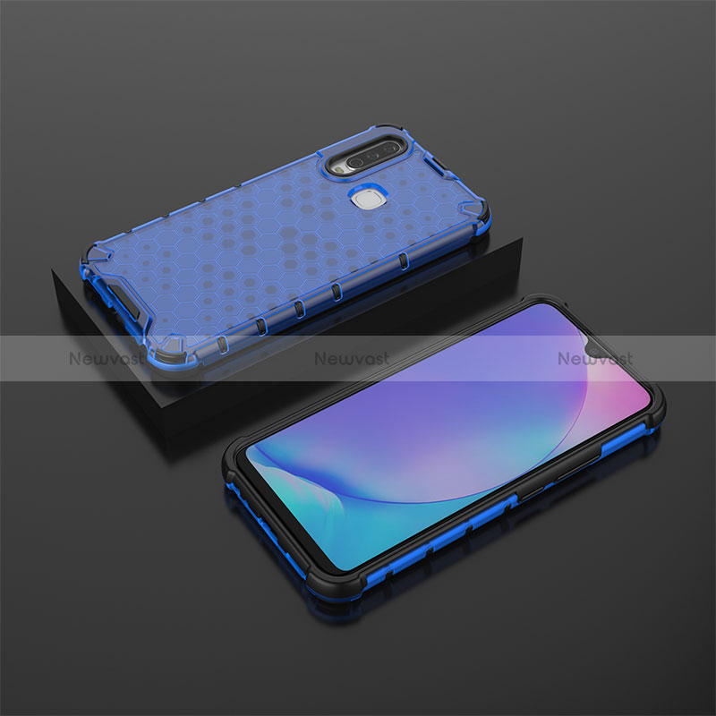 Silicone Transparent Frame Case Cover 360 Degrees AM2 for Vivo Y11