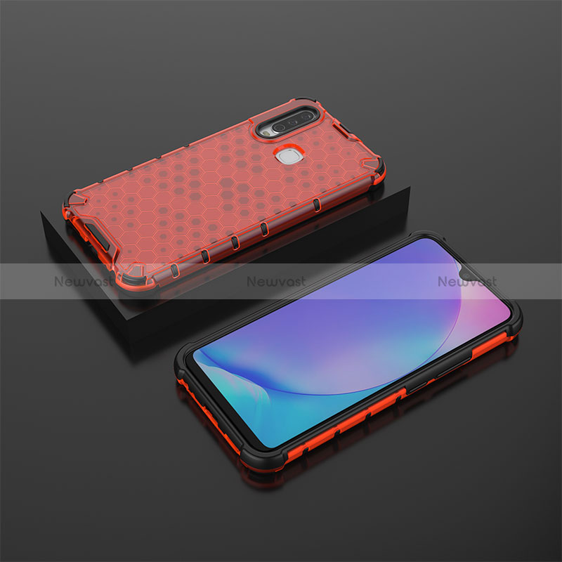 Silicone Transparent Frame Case Cover 360 Degrees AM2 for Vivo Y11