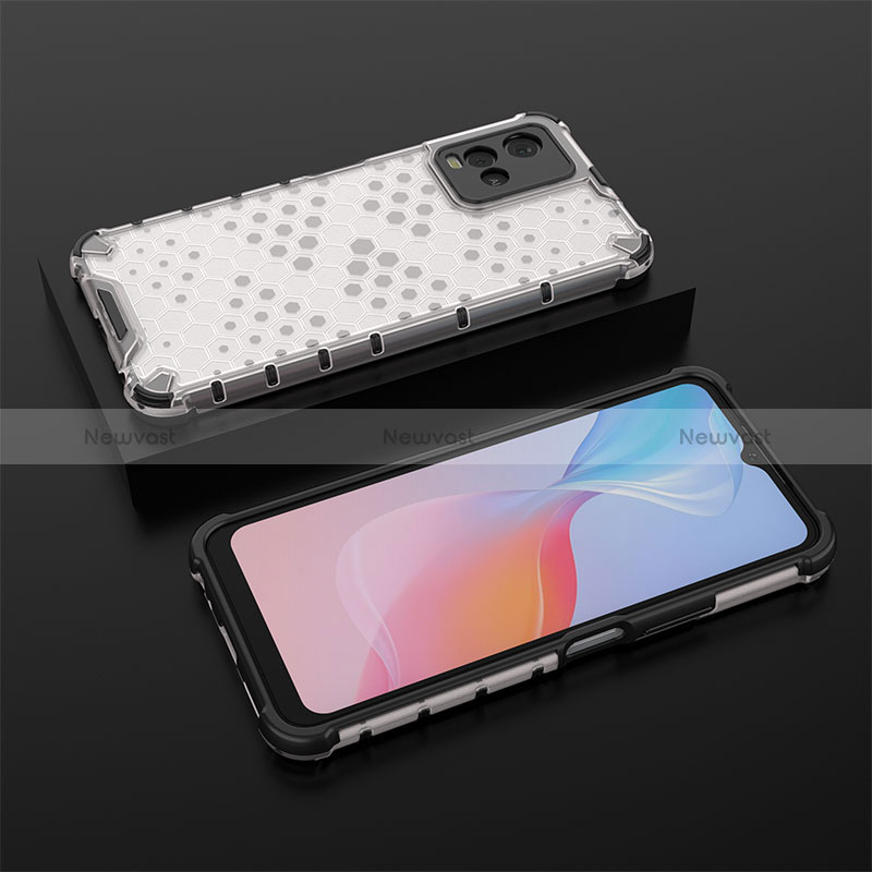 Silicone Transparent Frame Case Cover 360 Degrees AM2 for Vivo Y21