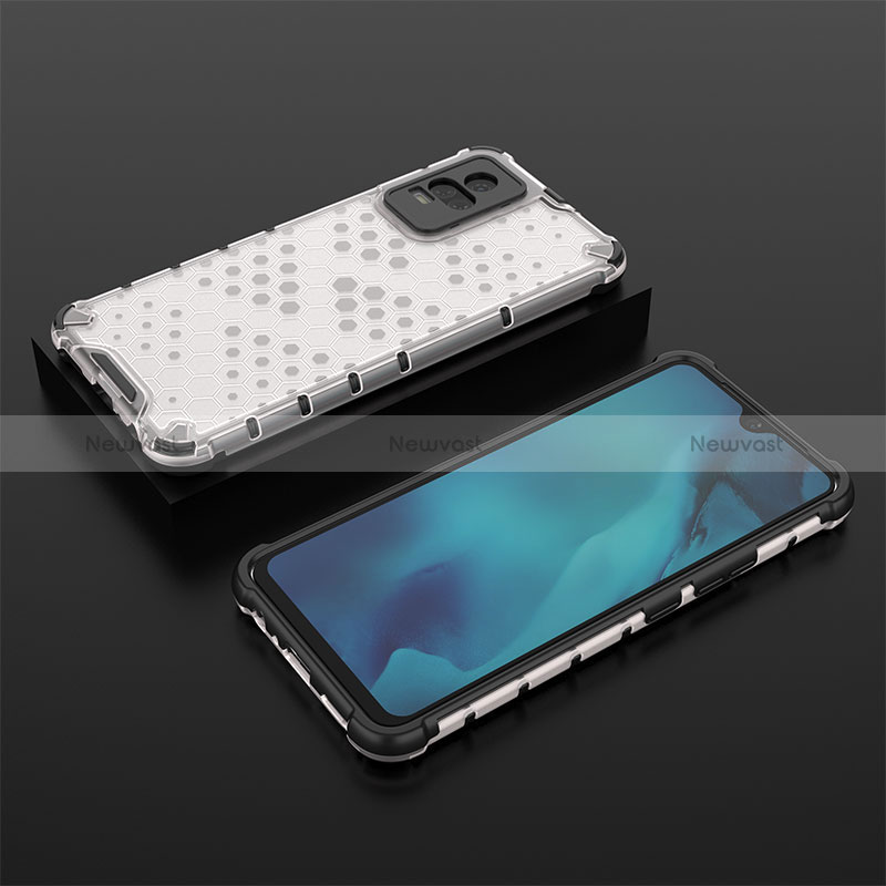 Silicone Transparent Frame Case Cover 360 Degrees AM2 for Vivo Y73 (2021)