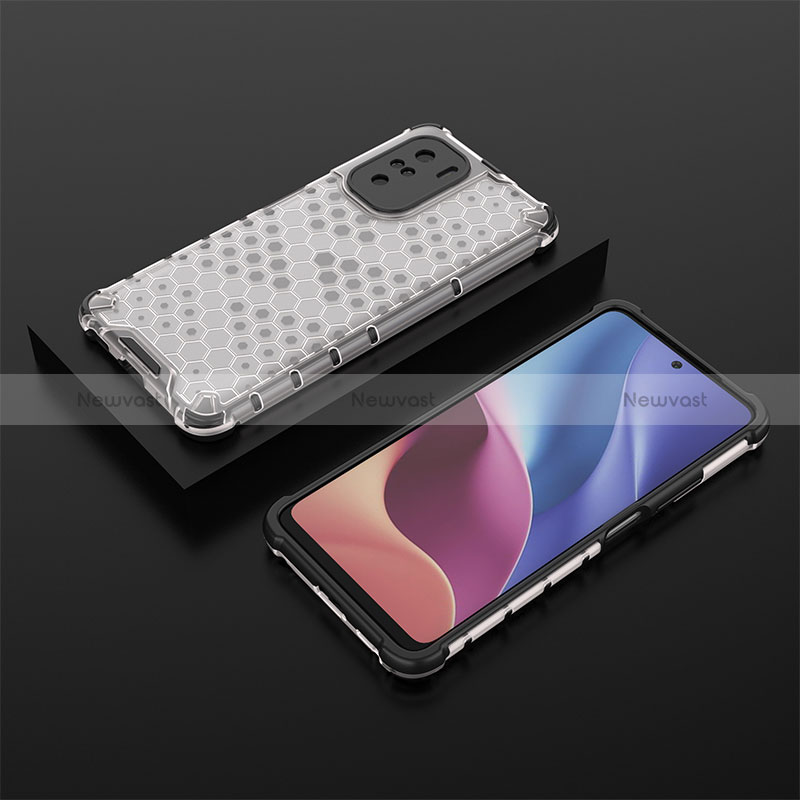 Silicone Transparent Frame Case Cover 360 Degrees AM2 for Xiaomi Mi 11i 5G