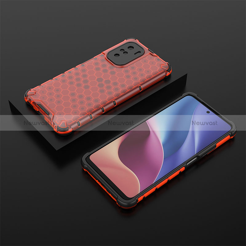 Silicone Transparent Frame Case Cover 360 Degrees AM2 for Xiaomi Mi 11i 5G