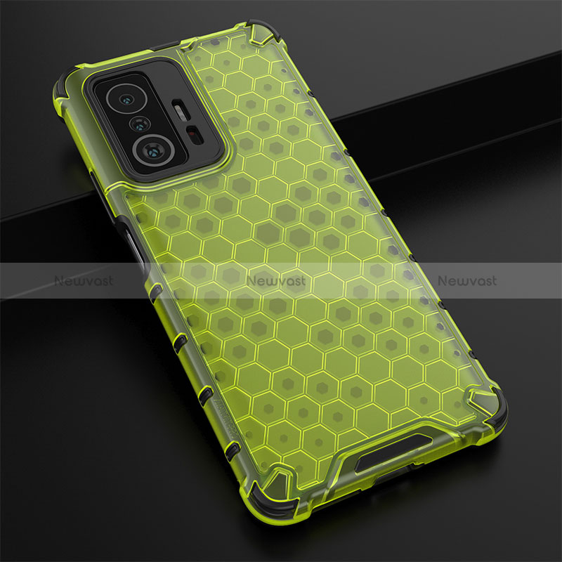 Silicone Transparent Frame Case Cover 360 Degrees AM2 for Xiaomi Mi 11T 5G