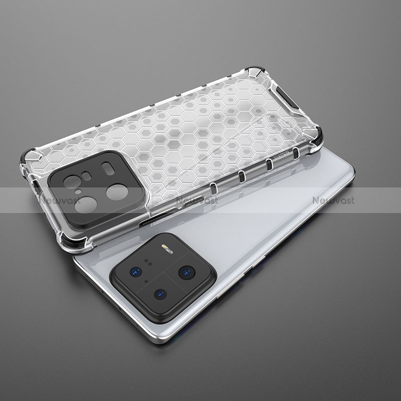 Silicone Transparent Frame Case Cover 360 Degrees AM2 for Xiaomi Mi 13 Pro 5G