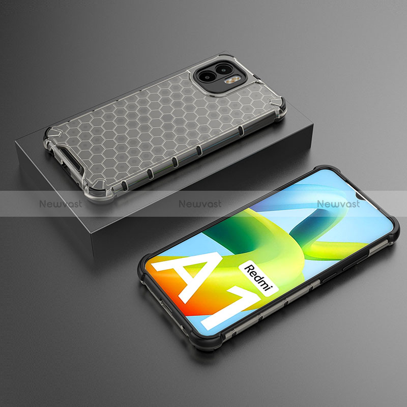 Silicone Transparent Frame Case Cover 360 Degrees AM2 for Xiaomi Poco C51