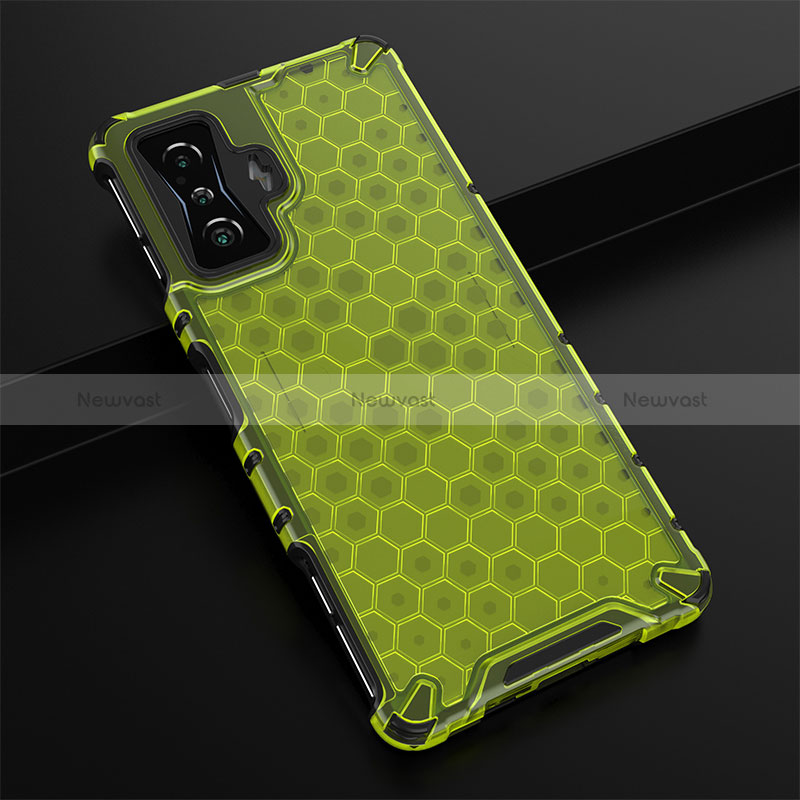 Silicone Transparent Frame Case Cover 360 Degrees AM2 for Xiaomi Poco F4 GT 5G