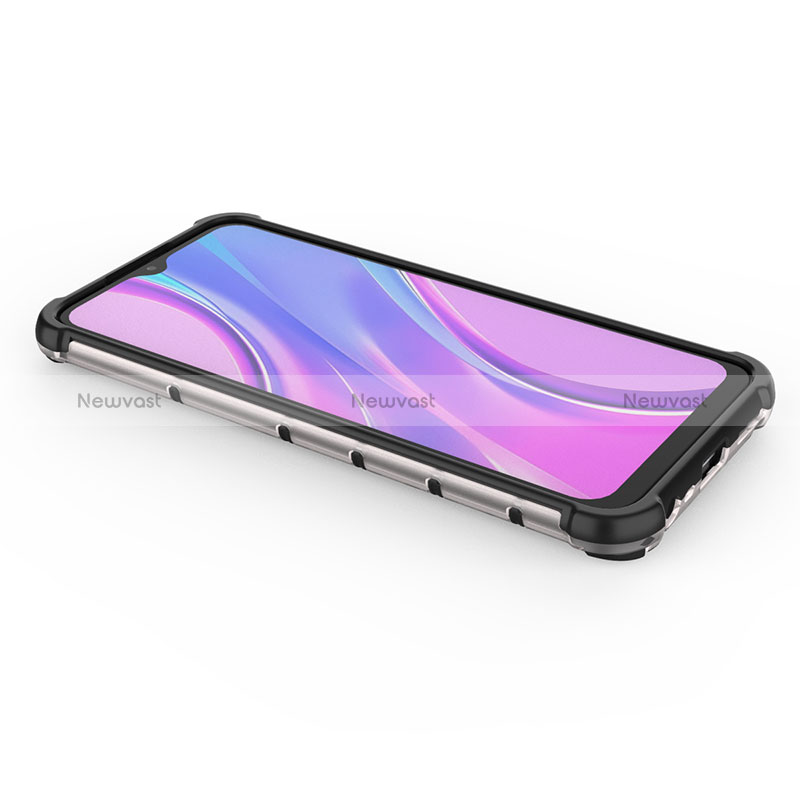 Silicone Transparent Frame Case Cover 360 Degrees AM2 for Xiaomi Poco M2