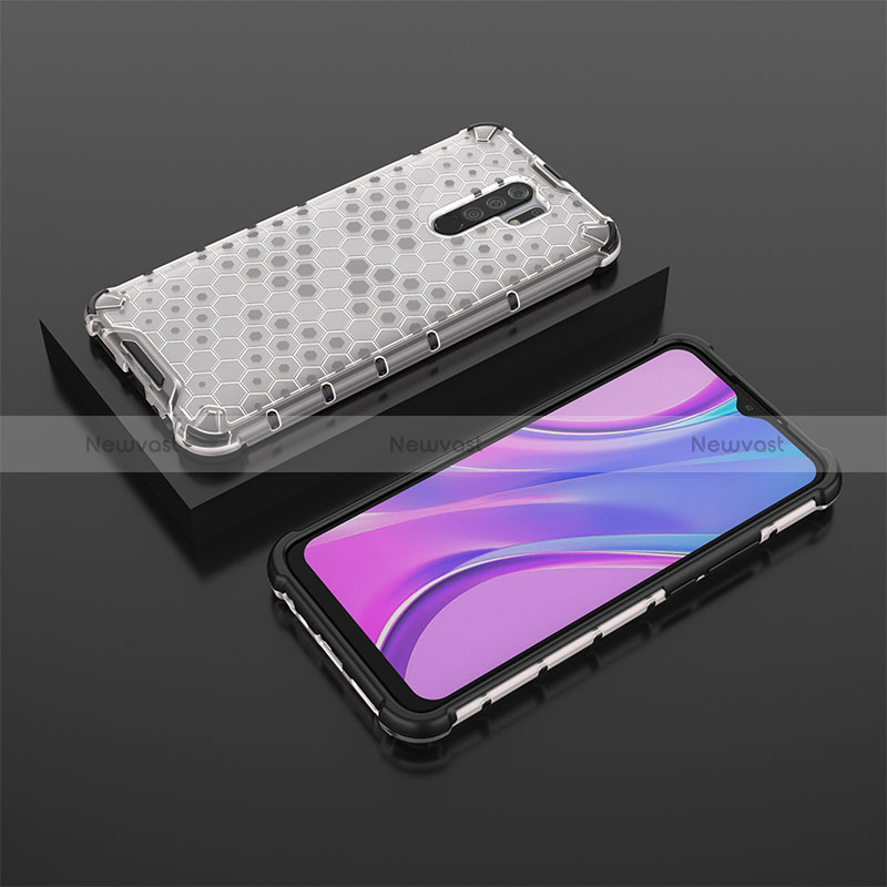 Silicone Transparent Frame Case Cover 360 Degrees AM2 for Xiaomi Poco M2