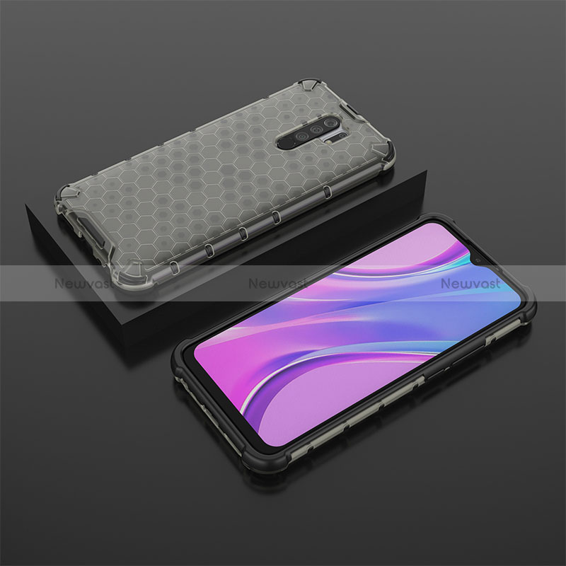 Silicone Transparent Frame Case Cover 360 Degrees AM2 for Xiaomi Poco M2