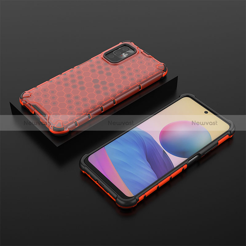 Silicone Transparent Frame Case Cover 360 Degrees AM2 for Xiaomi POCO M3 Pro 5G