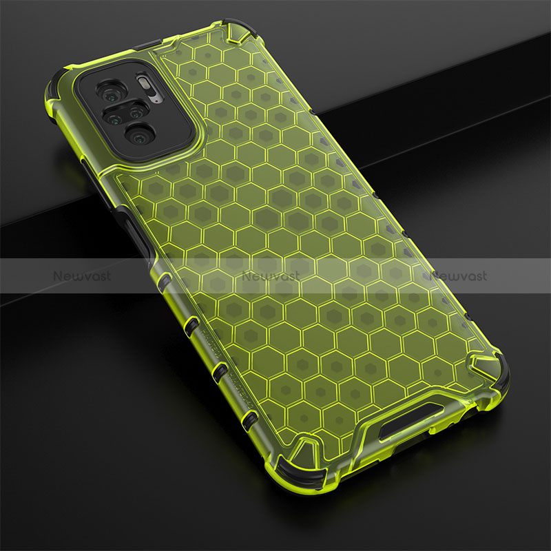 Silicone Transparent Frame Case Cover 360 Degrees AM2 for Xiaomi Poco M5S