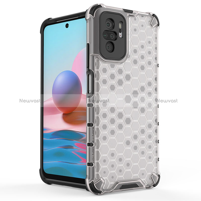 Silicone Transparent Frame Case Cover 360 Degrees AM2 for Xiaomi Poco M5S