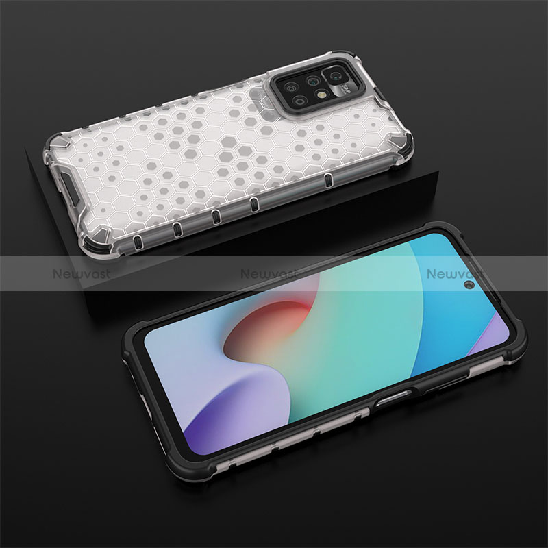 Silicone Transparent Frame Case Cover 360 Degrees AM2 for Xiaomi Redmi 10 (2022)