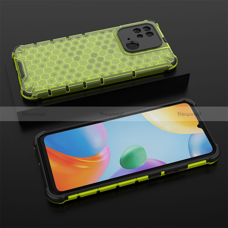 Silicone Transparent Frame Case Cover 360 Degrees AM2 for Xiaomi Redmi 10 India