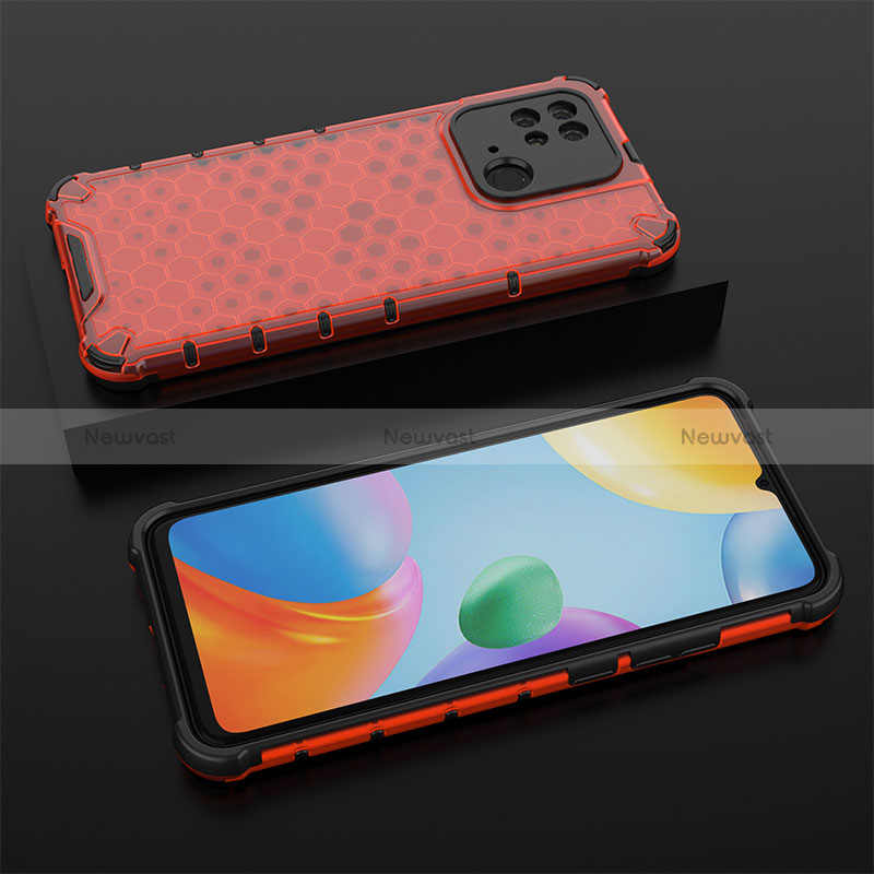 Silicone Transparent Frame Case Cover 360 Degrees AM2 for Xiaomi Redmi 10 India