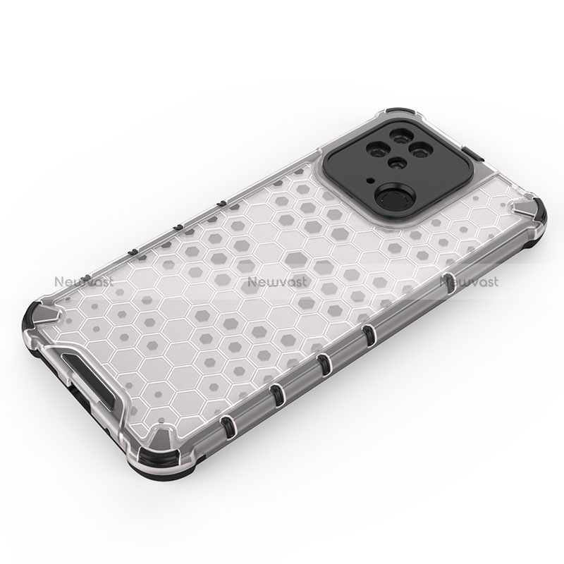 Silicone Transparent Frame Case Cover 360 Degrees AM2 for Xiaomi Redmi 10 Power