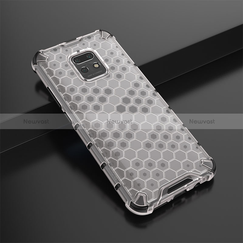 Silicone Transparent Frame Case Cover 360 Degrees AM2 for Xiaomi Redmi 10X 5G