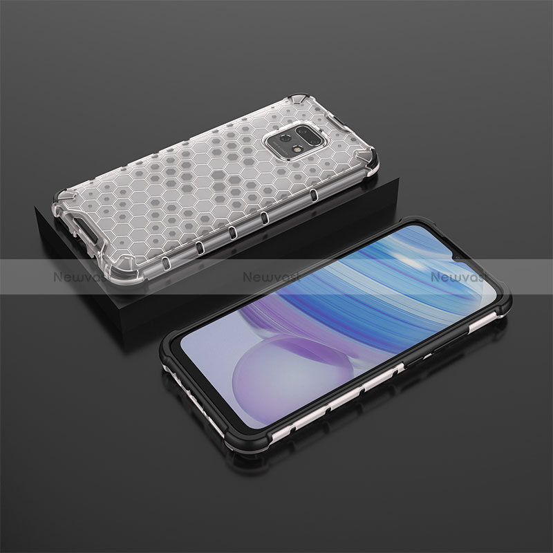 Silicone Transparent Frame Case Cover 360 Degrees AM2 for Xiaomi Redmi 10X Pro 5G