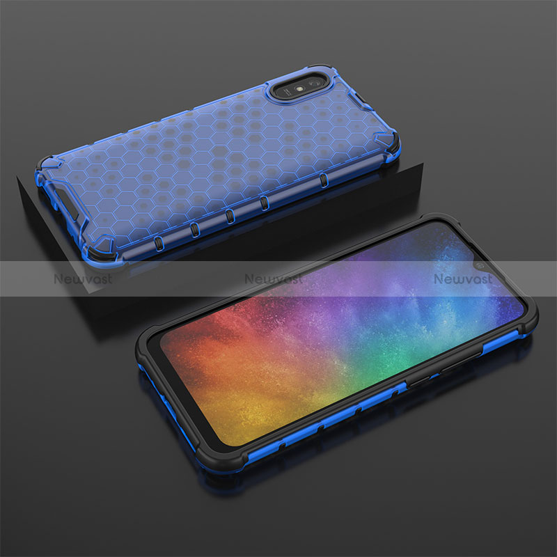 Silicone Transparent Frame Case Cover 360 Degrees AM2 for Xiaomi Redmi 9A