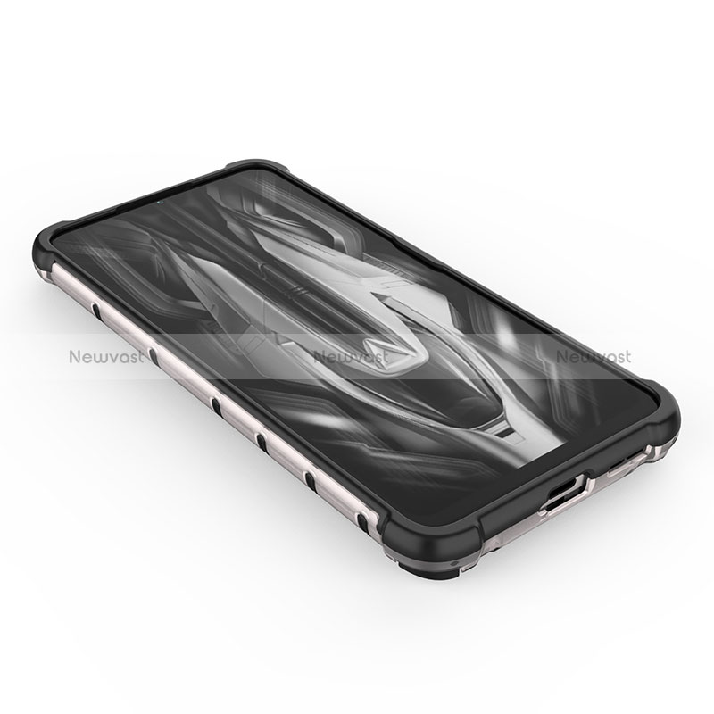 Silicone Transparent Frame Case Cover 360 Degrees AM2 for Xiaomi Redmi K50 5G