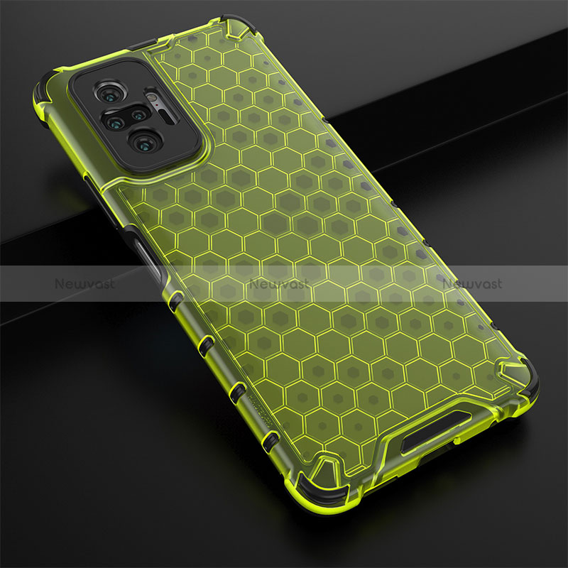 Silicone Transparent Frame Case Cover 360 Degrees AM2 for Xiaomi Redmi Note 10 Pro 4G