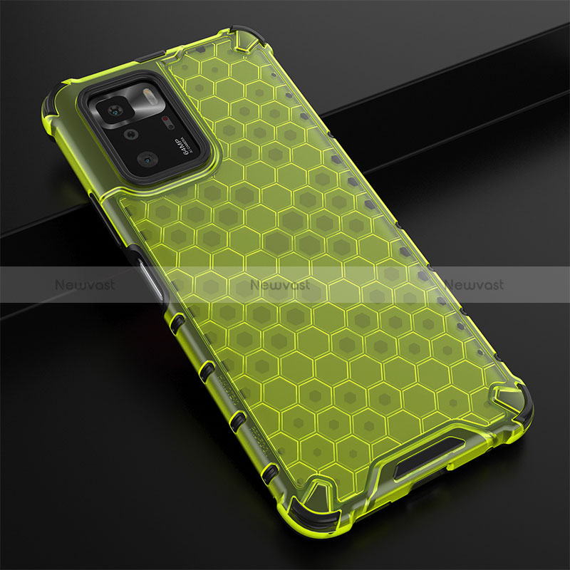 Silicone Transparent Frame Case Cover 360 Degrees AM2 for Xiaomi Redmi Note 10 Pro 5G