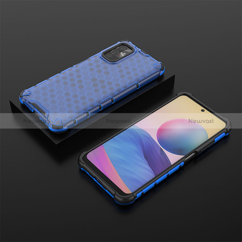 Silicone Transparent Frame Case Cover 360 Degrees AM2 for Xiaomi Redmi Note 10T 5G