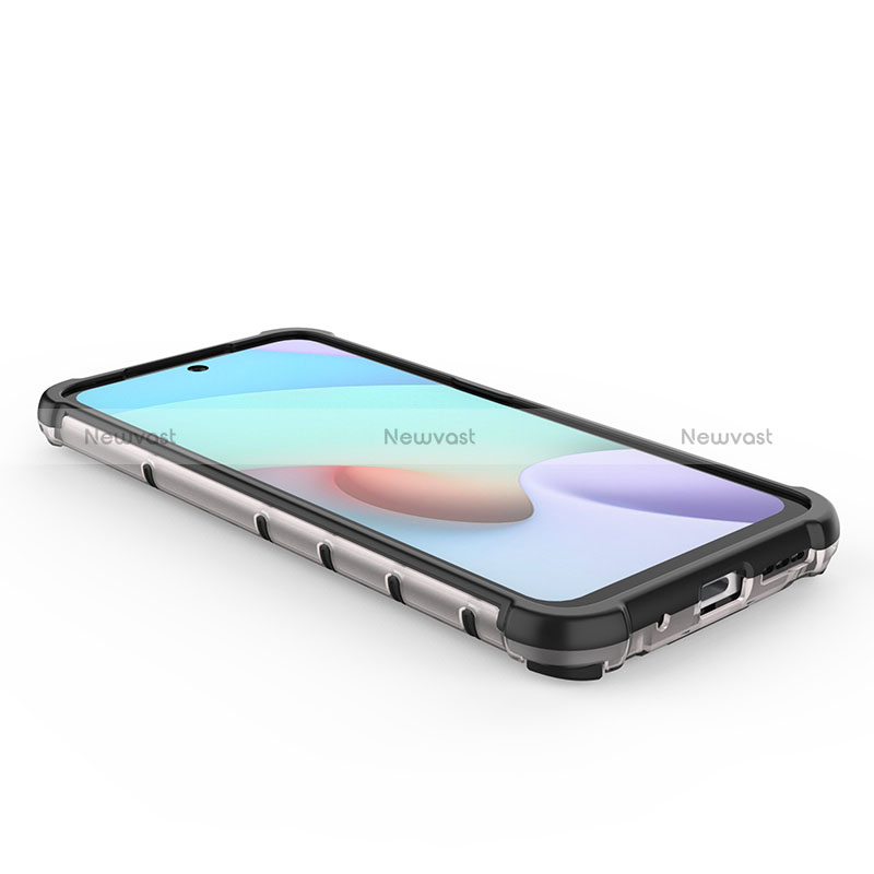 Silicone Transparent Frame Case Cover 360 Degrees AM2 for Xiaomi Redmi Note 11 4G (2021)