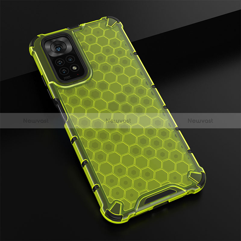 Silicone Transparent Frame Case Cover 360 Degrees AM2 for Xiaomi Redmi Note 11 4G (2022)