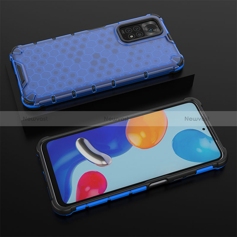 Silicone Transparent Frame Case Cover 360 Degrees AM2 for Xiaomi Redmi Note 11 4G (2022)