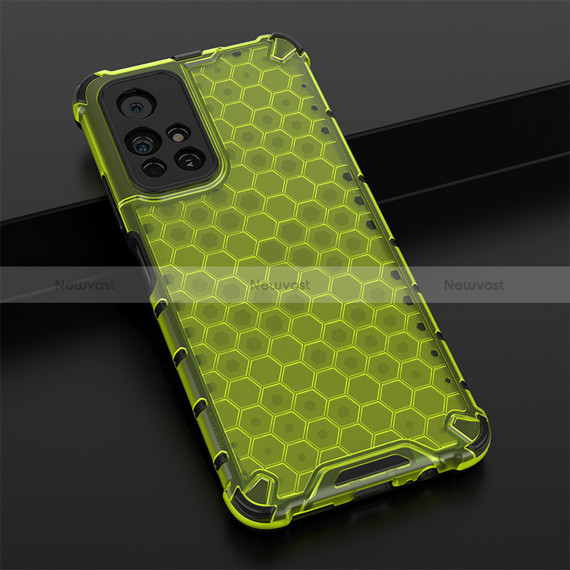 Silicone Transparent Frame Case Cover 360 Degrees AM2 for Xiaomi Redmi Note 11 5G