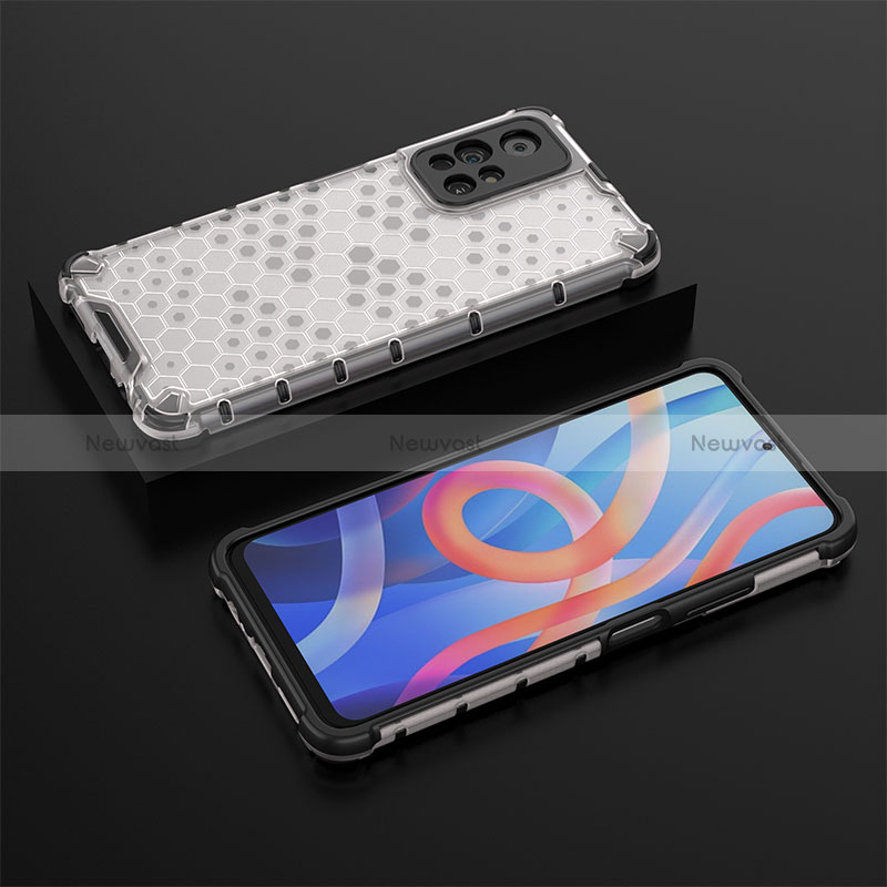 Silicone Transparent Frame Case Cover 360 Degrees AM2 for Xiaomi Redmi Note 11 5G