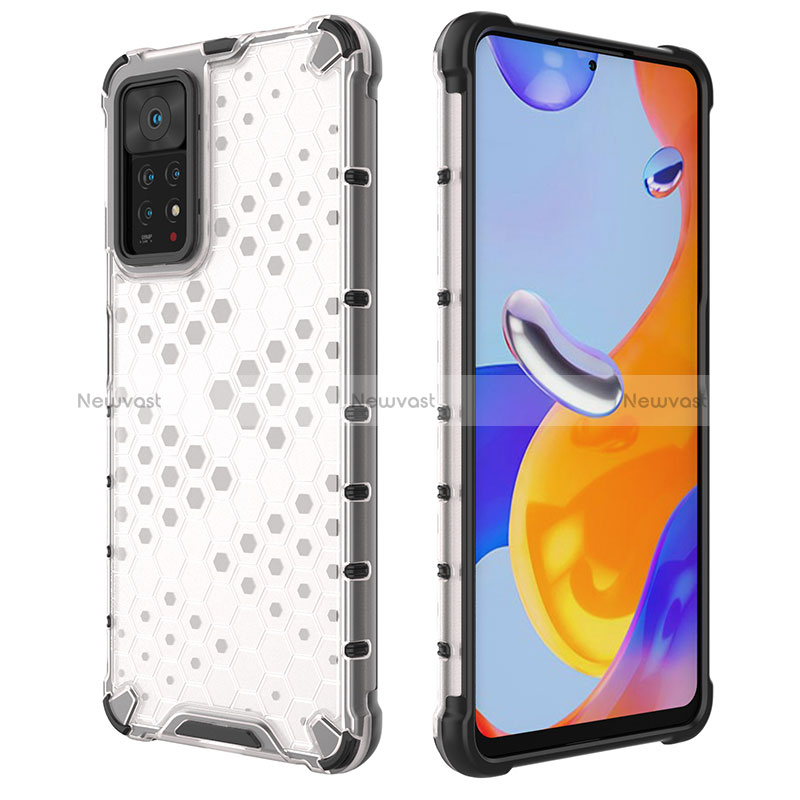 Silicone Transparent Frame Case Cover 360 Degrees AM2 for Xiaomi Redmi Note 11 Pro 5G