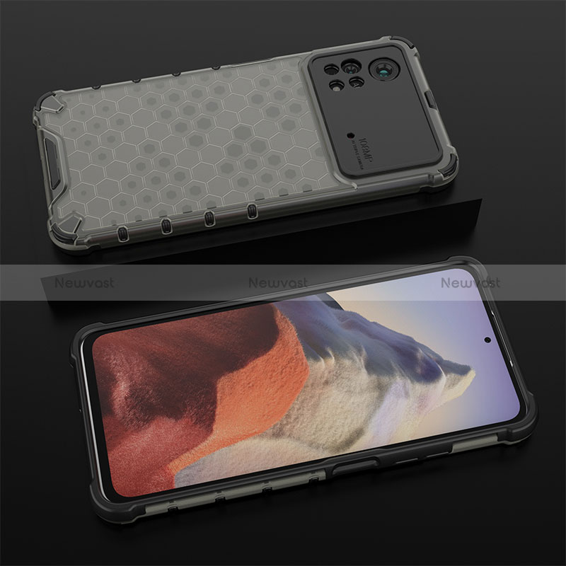 Silicone Transparent Frame Case Cover 360 Degrees AM2 for Xiaomi Redmi Note 11E Pro 5G Black