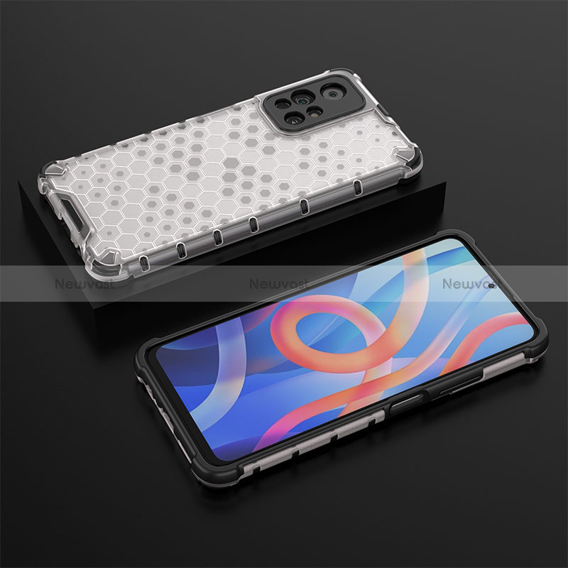 Silicone Transparent Frame Case Cover 360 Degrees AM2 for Xiaomi Redmi Note 11T 5G