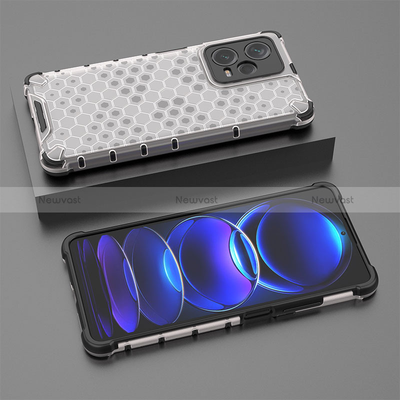 Silicone Transparent Frame Case Cover 360 Degrees AM2 for Xiaomi Redmi Note 12 Explorer