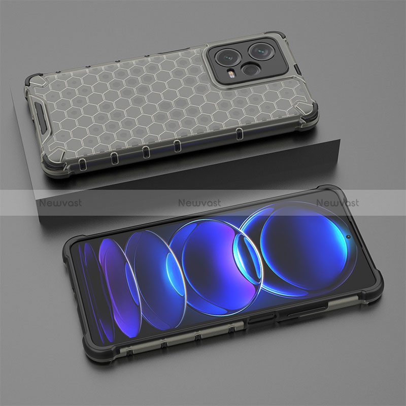 Silicone Transparent Frame Case Cover 360 Degrees AM2 for Xiaomi Redmi Note 12 Explorer