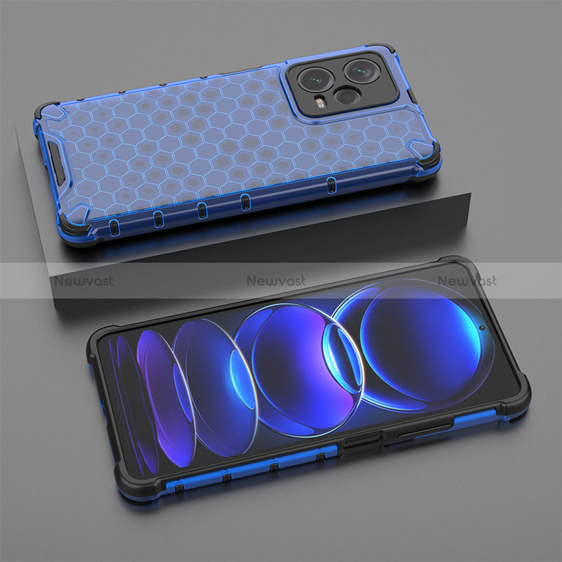 Silicone Transparent Frame Case Cover 360 Degrees AM2 for Xiaomi Redmi Note 12 Explorer