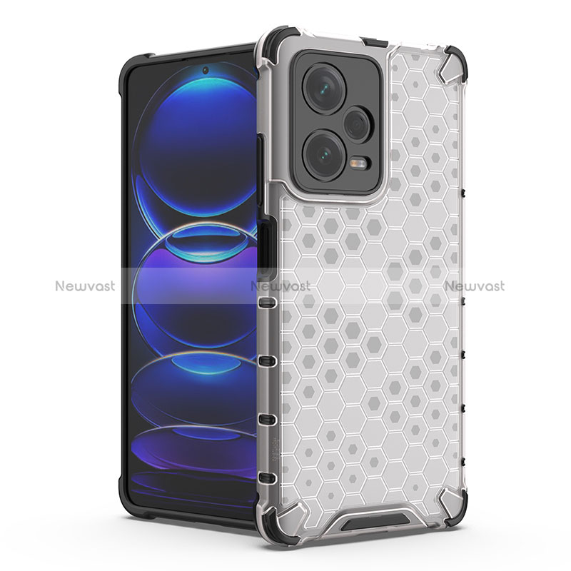 Silicone Transparent Frame Case Cover 360 Degrees AM2 for Xiaomi Redmi Note 12 Pro+ Plus 5G