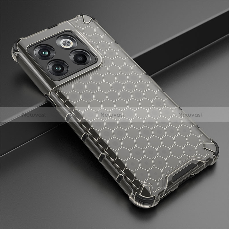 Silicone Transparent Frame Case Cover 360 Degrees AM3 for OnePlus 10T 5G