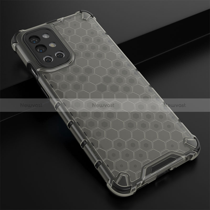 Silicone Transparent Frame Case Cover 360 Degrees AM3 for OnePlus 9R 5G