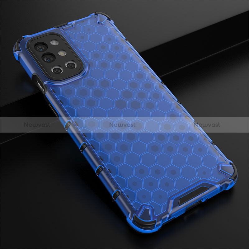 Silicone Transparent Frame Case Cover 360 Degrees AM3 for OnePlus 9R 5G